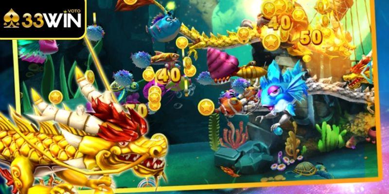 Nhận xu và vật phẩm thông qua game Dàn Sao Đánh Cá 33Win