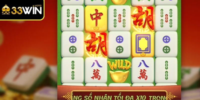 Biểu tượng đặc biệt trong đường mạt chược 33Win kích hoạt hệ số cộng dồn