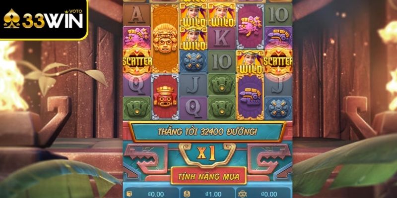 Biểu tượng đặc biệt kho báu Aztec 33Win tăng khả năng kết nối