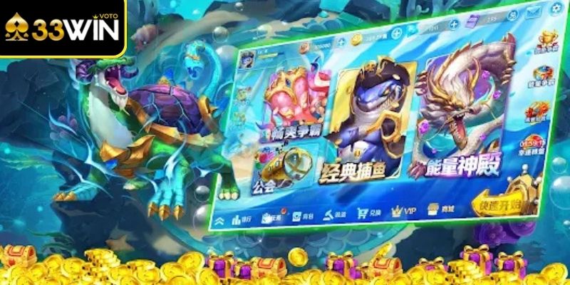 Ngư trường 3D rộng lớn trong Tiền Long Đánh Cá 33Win